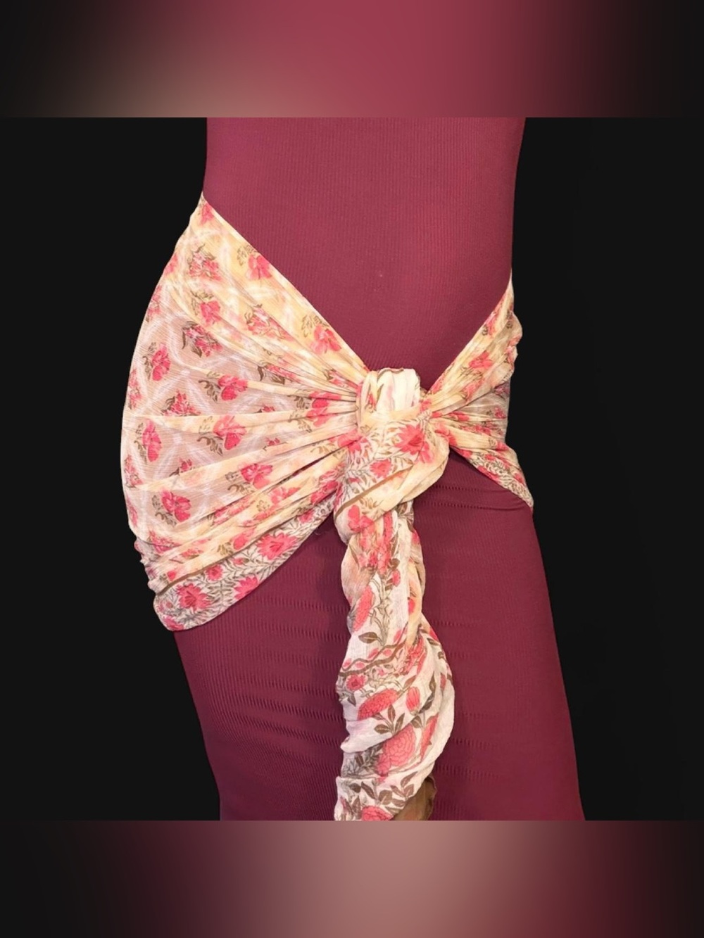 Fairy Pink Floral Scarf Belt!